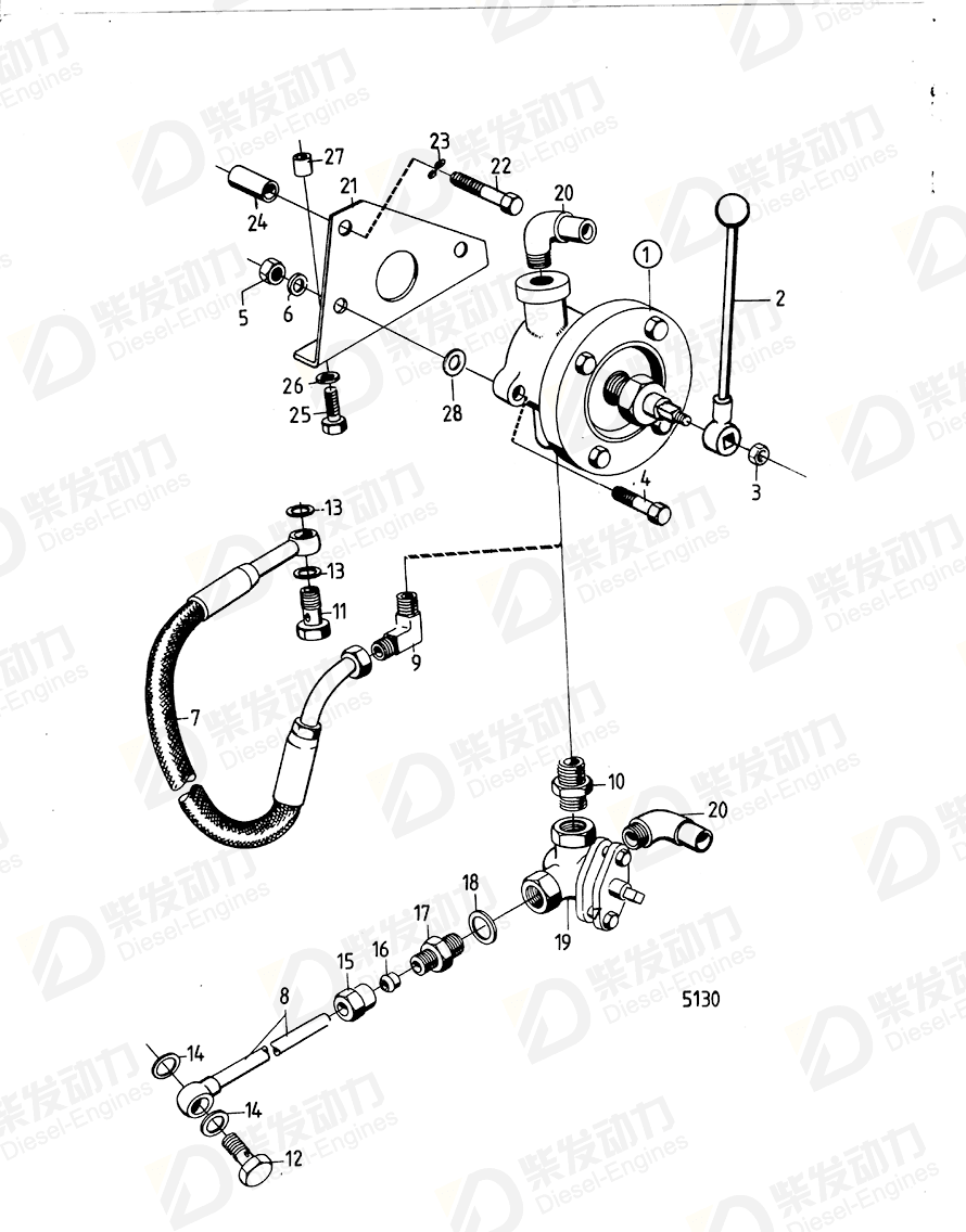 VOLVO Oil bilge pump 805999 Drawing